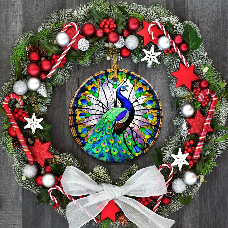 Touber Peacock Christmas Ornament, Christmas Ornaments for Tree, Christmas Tree Decor, Holiday Ornament - Image 5